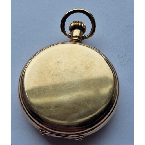 370 - DENNISON STAR FULL HUNTER POCKET WATCH 'H.P SPECIAL' OJ DIAL.  MISSING GLASS, DOES NOT WIND