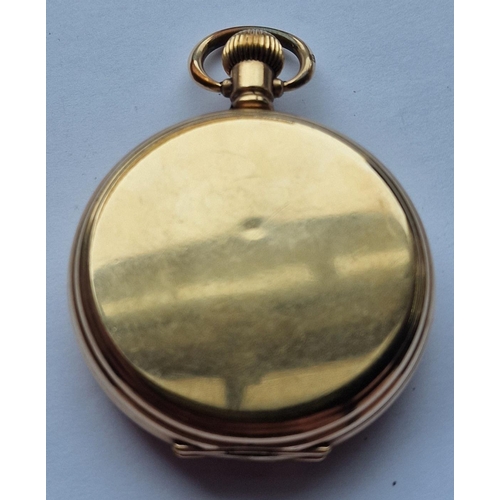 370 - DENNISON STAR FULL HUNTER POCKET WATCH 'H.P SPECIAL' OJ DIAL.  MISSING GLASS, DOES NOT WIND