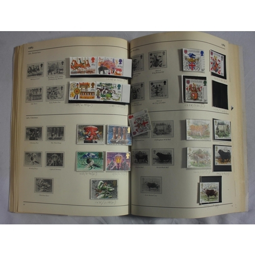 282 - STAMPS OF GB, STANLEY GIBBONS GB STAMP ALBUM, FULL ALBUM OF MINT GB STAMP BOOKLETS AND POST MARKS OF... 