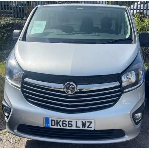 101 - VAUXHALL VIVARO L2 2900 CTTI 15PS SPORTIVE- DK66 LWZ                                    1600cc, SILV... 