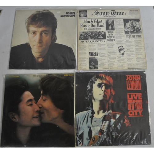 11 - 15 JOHN LENNON VINYL RECORDS - 13 LPs AND 2 SINGLES