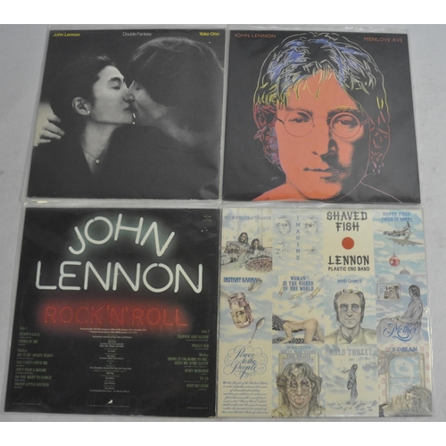 11 - 15 JOHN LENNON VINYL RECORDS - 13 LPs AND 2 SINGLES