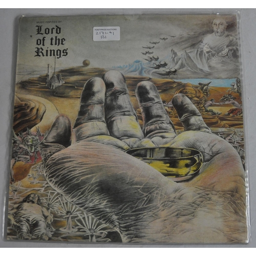 16 - 3 VINYL RECORDS: 2 WAR OF THE WORLDS & 1 MUSIC INSPIRED BY LORD OF THE RINGS