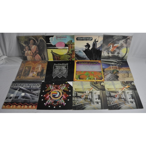 18 - 30 VARIOUS VINYL RECORDS INCLUDING HAWKWIND