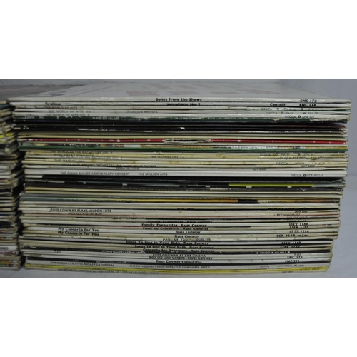 22 - BOX OF 100 VINYL RECORDS