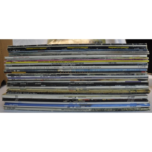 38 - BOX OF 100 VINYLS RECORDS - INCLUDING 12