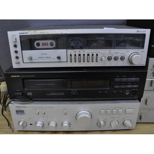 188 - VARIOUS HI-FI EQUIPMENT: ONKYO, PIONEER & AKAI