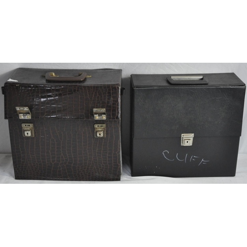 192 - 2 CASES CONTAINING CLIFF RICHARD VINYL RECORDS.  APPROX 60 IN TOTAL