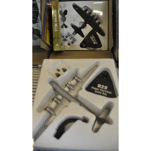 305 - 9 NEW & BOXED ATLAS EDITIONS MODEL AIRCRAFT: ROCKWELL B:1B LANCER, LOKHEAD HUDSON GR MK-1, DEHAV... 