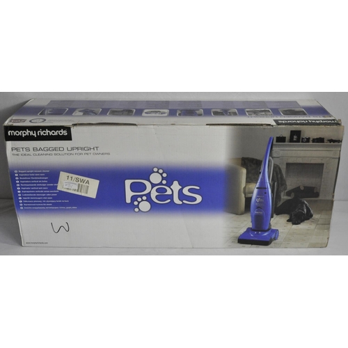 298 - MORPHY RICHARDS PETS BAGGED UPRIGHT VACUUM CLEANER - NEW & BOXED