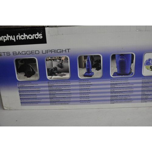 298 - MORPHY RICHARDS PETS BAGGED UPRIGHT VACUUM CLEANER - NEW & BOXED