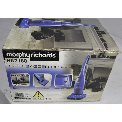 298 - MORPHY RICHARDS PETS BAGGED UPRIGHT VACUUM CLEANER - NEW & BOXED