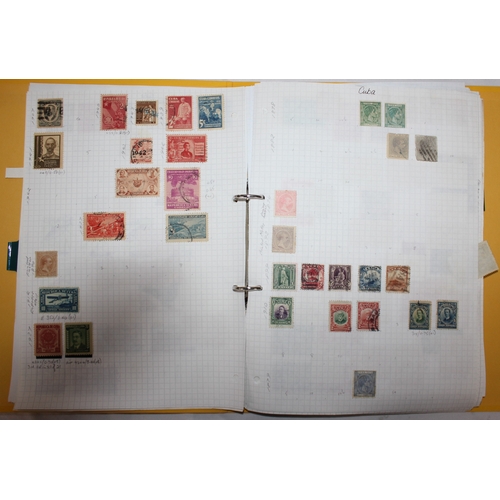 304 - 6 FOLDERS OF FOREIGN STAMPS