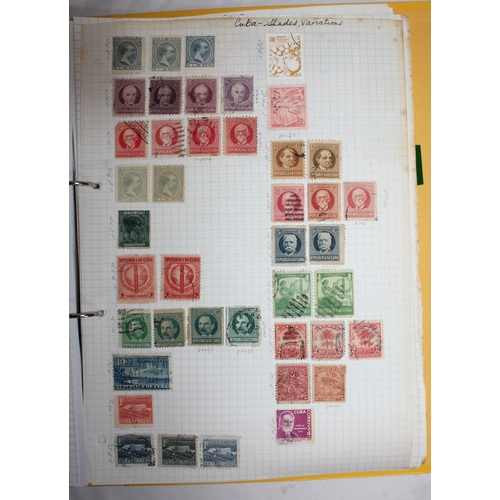 304 - 6 FOLDERS OF FOREIGN STAMPS