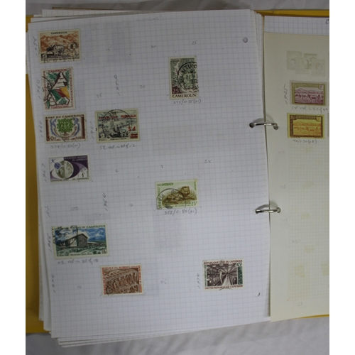 304 - 6 FOLDERS OF FOREIGN STAMPS