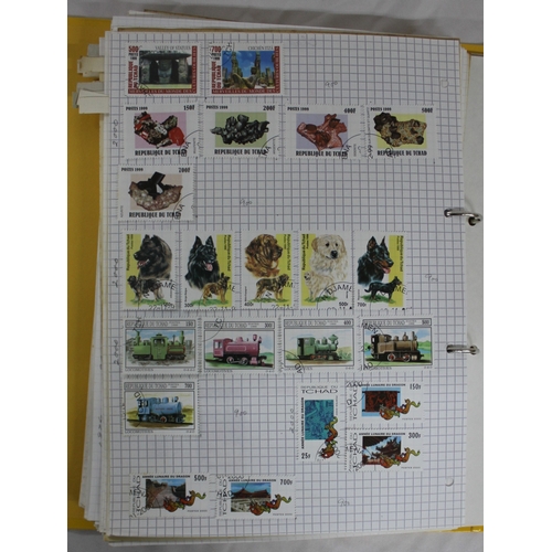 304 - 6 FOLDERS OF FOREIGN STAMPS