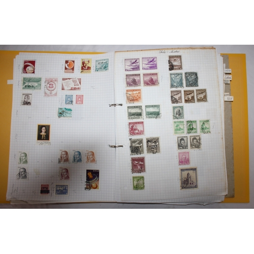 304 - 6 FOLDERS OF FOREIGN STAMPS