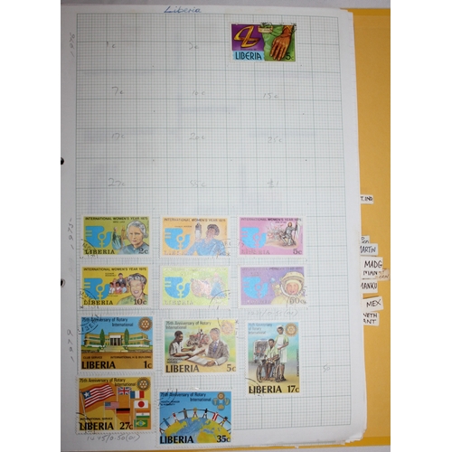 304 - 6 FOLDERS OF FOREIGN STAMPS