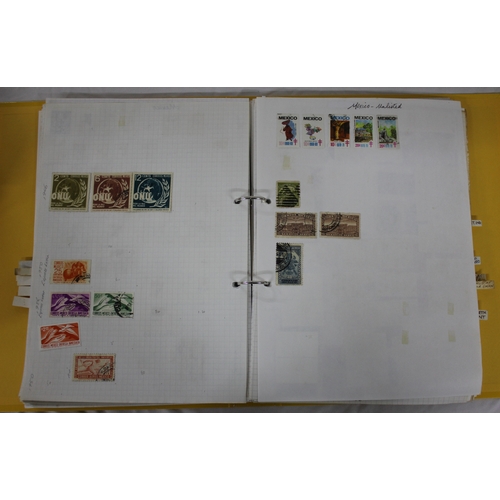 304 - 6 FOLDERS OF FOREIGN STAMPS