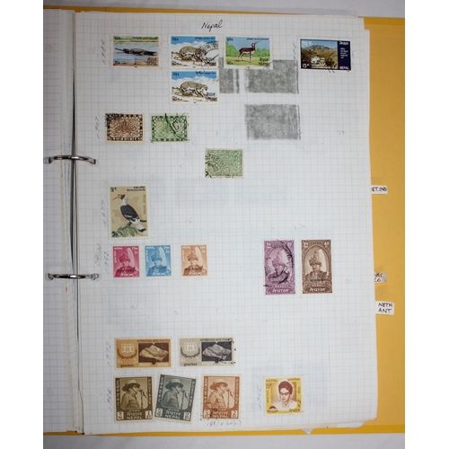 304 - 6 FOLDERS OF FOREIGN STAMPS