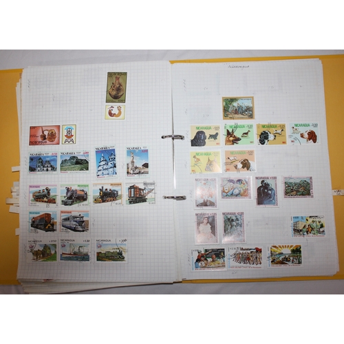 304 - 6 FOLDERS OF FOREIGN STAMPS