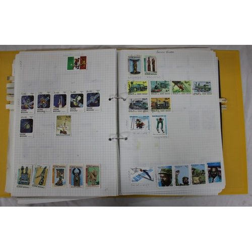 304 - 6 FOLDERS OF FOREIGN STAMPS