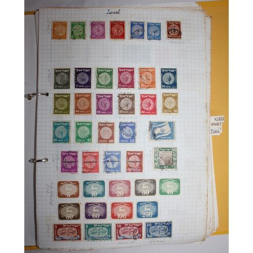 304 - 6 FOLDERS OF FOREIGN STAMPS