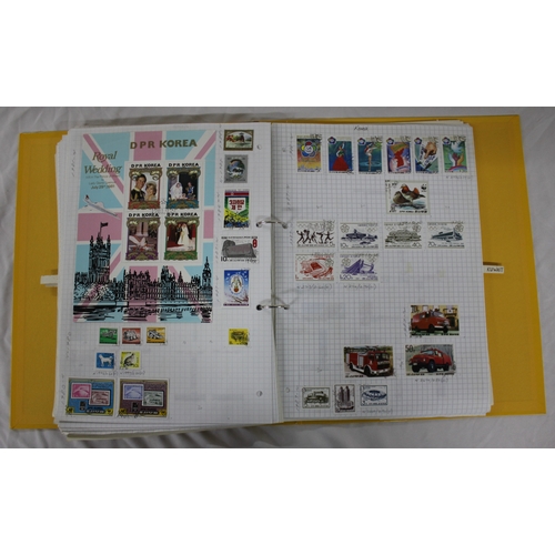 304 - 6 FOLDERS OF FOREIGN STAMPS