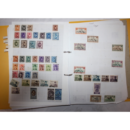 304 - 6 FOLDERS OF FOREIGN STAMPS