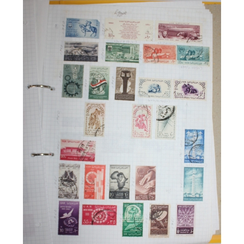 304 - 6 FOLDERS OF FOREIGN STAMPS