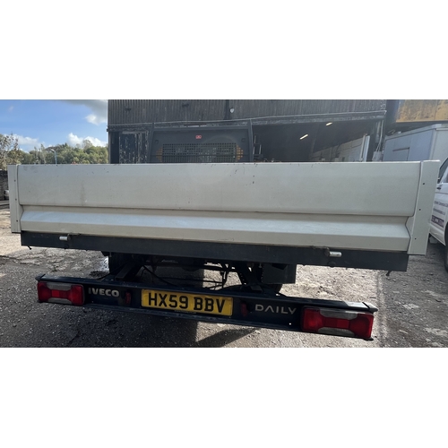 102 - IVECO DAILY 35S12 MWB FLATBED - REGISTRATION NUMBER HX59 BBV2287cc, YELLOW DIESEL, FLATBED (V5 SAYS ... 