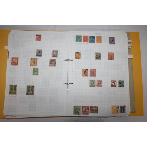 304 - 6 FOLDERS OF FOREIGN STAMPS