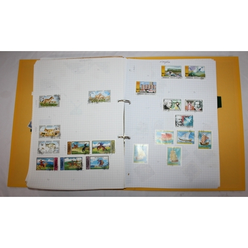 304 - 6 FOLDERS OF FOREIGN STAMPS