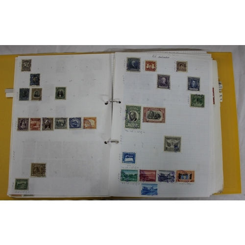 304 - 6 FOLDERS OF FOREIGN STAMPS