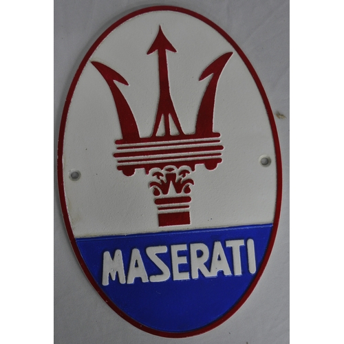 13 - MASERATI PLAQUE