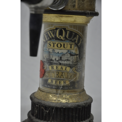 15 - NEW QUAY STOUT REAL STEAM BEER PUMP