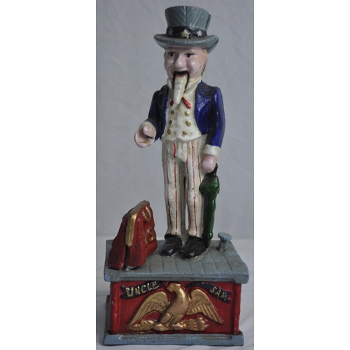 19 - REPRODUCTION UNCLE SAM MONEY BANK