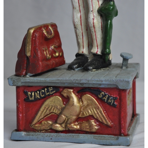 19 - REPRODUCTION UNCLE SAM MONEY BANK