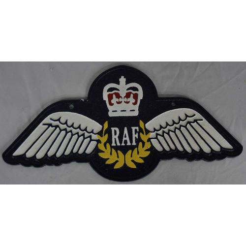 21 - RAF WINGS PLAQUE