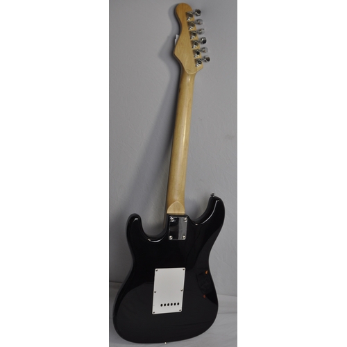 39 - ELECTRIC GUITAR - BLACK AND CREAM