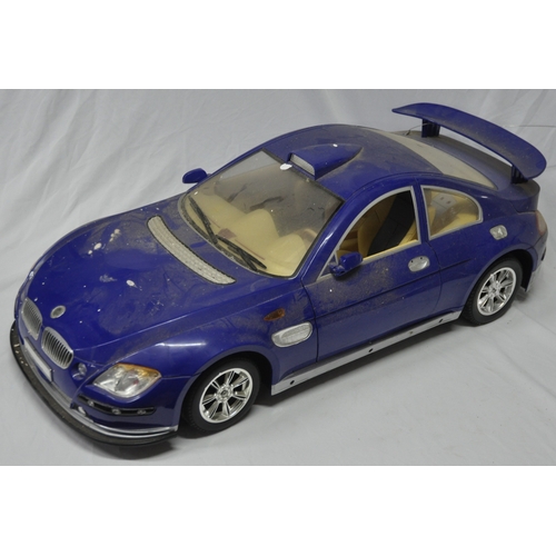 56 - MODEL CAR WITH SPARE BODY AND BLUE MODEL CAR - NONE TESTED