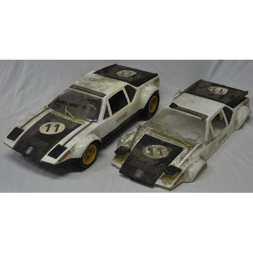 56 - MODEL CAR WITH SPARE BODY AND BLUE MODEL CAR - NONE TESTED