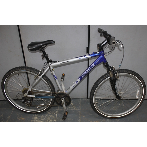 83 - 2 MOUNTAIN BIKES - MONGOOSE ROCKADILE 21 SPEED AND MUDDY FOX KUDOS 24 SPEED DUAL SUSPENSION