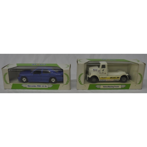 96 - 6 CORGI SALES LTD MOBIL MODEL VECHICLES - VOLVO RACING TRUCK, ASTRA 16V RALLY, JAGUAR XJS. MERCEDES ... 