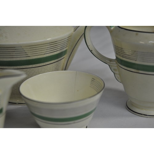 111 - NEWHALL FORTUNA SHAPE TEA SET