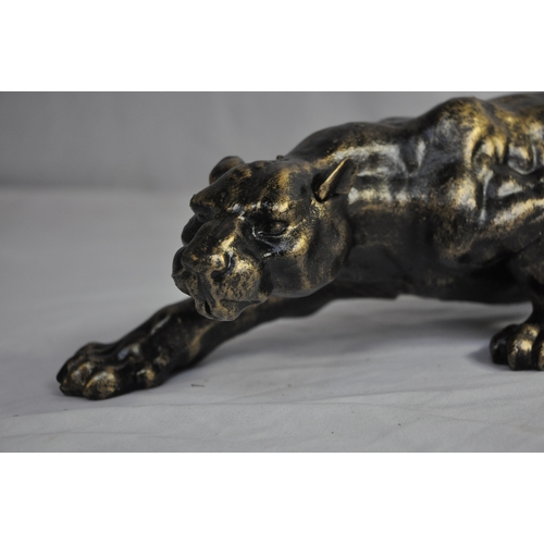 140 - CAST IRON LION FIGURE