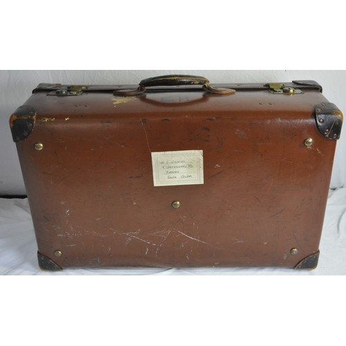 168 - LEATHER SUITCASE