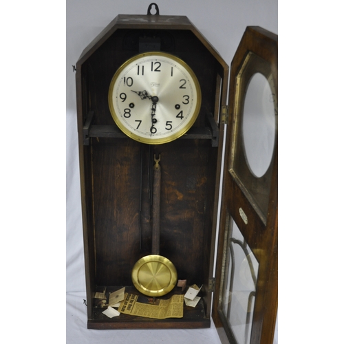 170 - TYMO PENDULUM WALL CLOCK - WORM AFFECTED