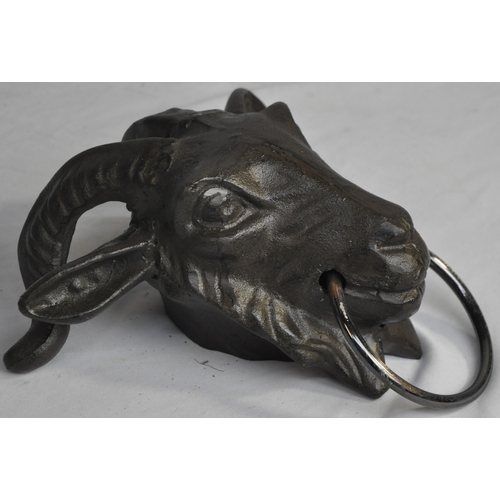 183 - GOAT HEAD WITH RING