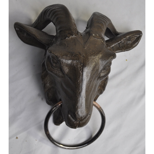 183 - GOAT HEAD WITH RING